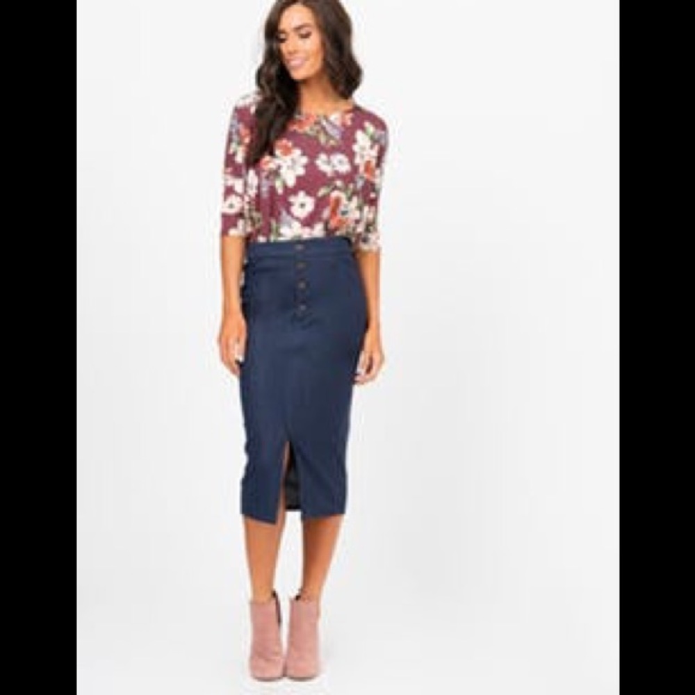New without tags Denim Pencil skirt
